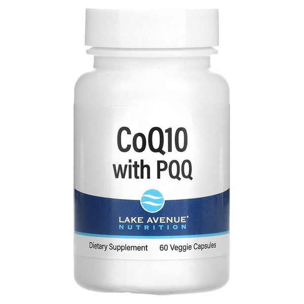 Lake Avenue CoQ10 PQQ 60 capsules Лэйк Авеню Коэнзим Q10 (убихинон ...