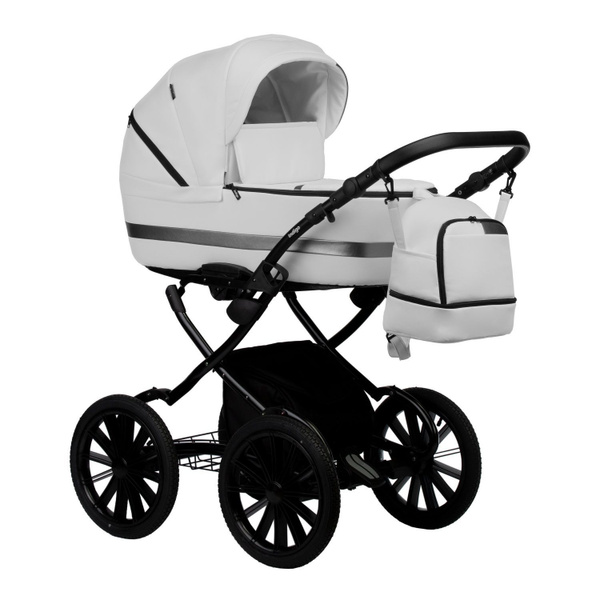 Коляска 2 в 1 Indigo AVEO ECO Plus 14" ae 04 (белая кожа) - купить с ...
