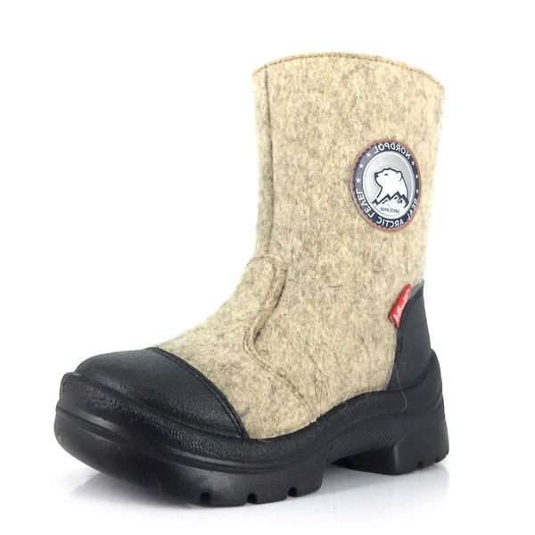 Валенки Мальчики, Девочки Филипок светло-бежевый Войлок Зима Молния 5 ...