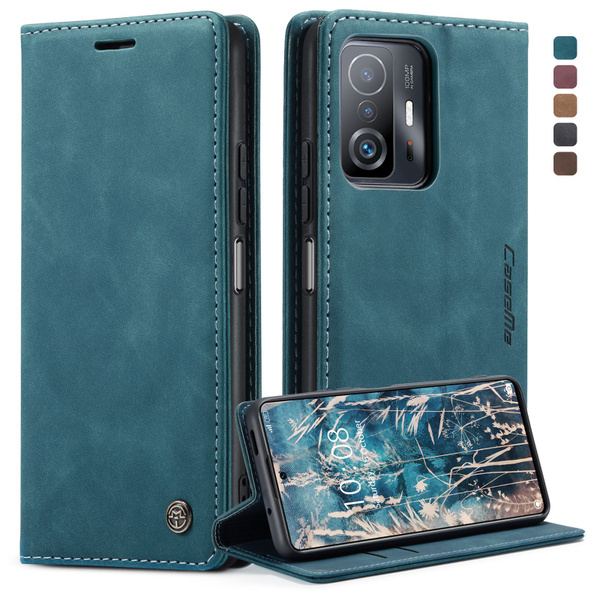Cover per Xiaomi Mi 11T & Xiaomi Mi 11T Pro, Flip Custodia in Pelle PU, Cover