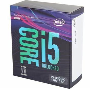 Процессор Intel I5-8600K-GZA-211-(30%) Core i5 8-го поколения, BOX (без ...