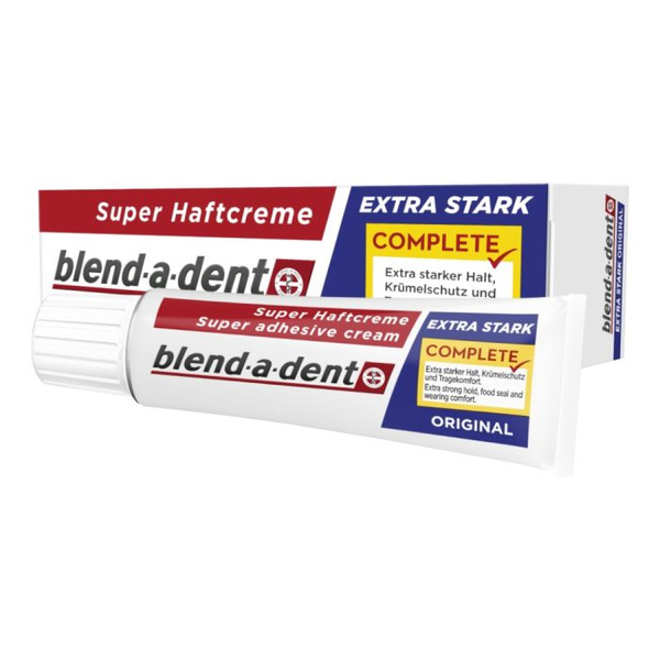 Клей-крем повышенной прочности для зубных протезов Blend-a-dent Super ...