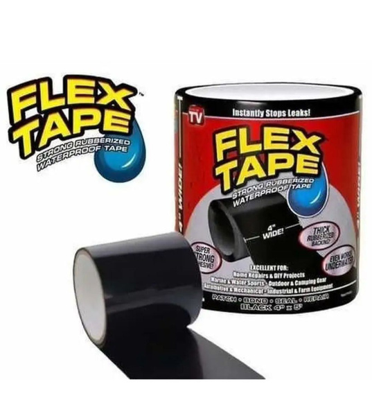 Клейкая лента Flex Tape сверхсильная лента 100 мм 1 м, 1 шт - купить с ...