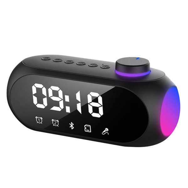 Акустическая система Hi-Fi звук RGB Bluetooth-динамик двойной будильник ...