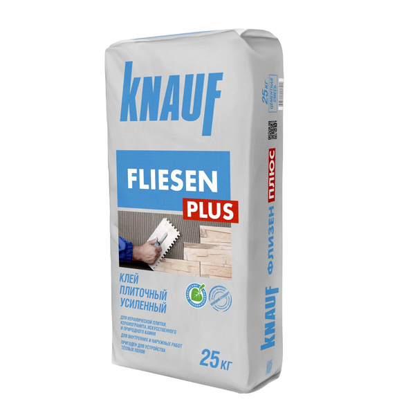 KNAUF Клей для плитки Клей для плитки Knauf Флизен Плюс усиленный 25 кг ...