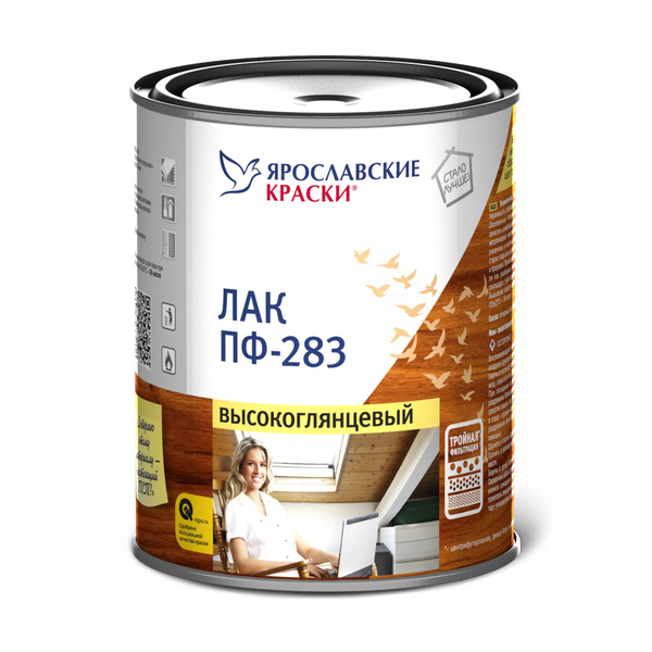 Лак строительный Ярославские краски, основа Алкидная, работы Внутренние ...