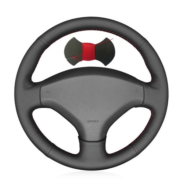 Оплетка на руль Peugeot 308 (Пежо 308) 2007-2014,текстурная экокожа с ...