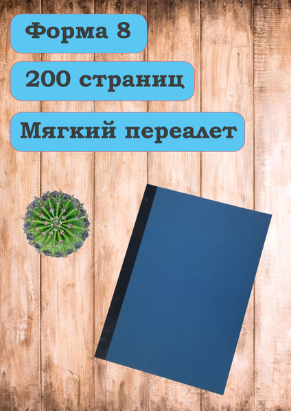 Книга учета материальных ценностей, форма №8 (100 листов, 200 страниц ...