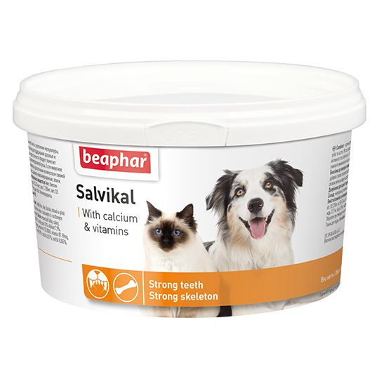 Минеральная смесь для кошек и собак с дрожжами Salvikal, 250гр ...