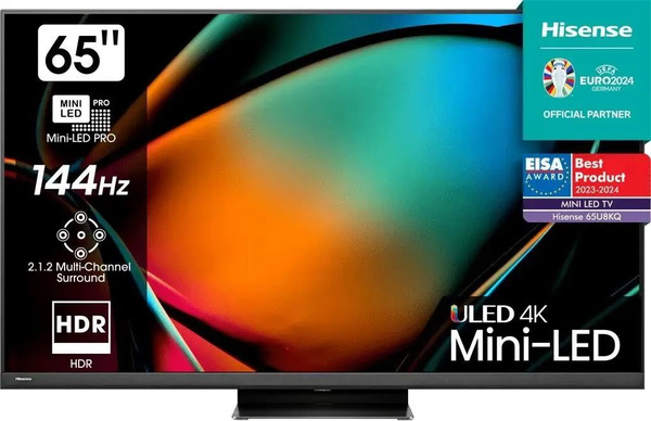 Купить телевизор Hisense Mini LED 65'' 65U8KQ, Black, Smart TV 65 ...