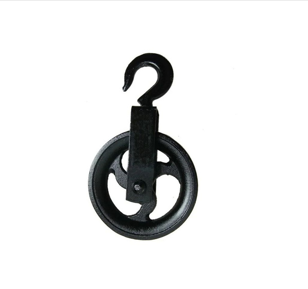 Блок монтажный с крюком с роликом 140 мм!!!, блок для груза , блочок ...