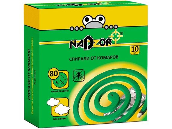Спирали Nadzor от комаров, зеленые - купить с доставкой по выгодным ...