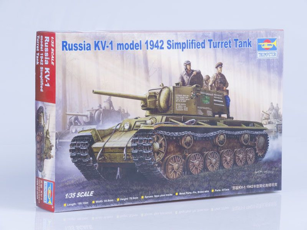 Сборная модель танка Trumpeter Танк КВ-1 модель 1942 г, масштаб 1/35 ...