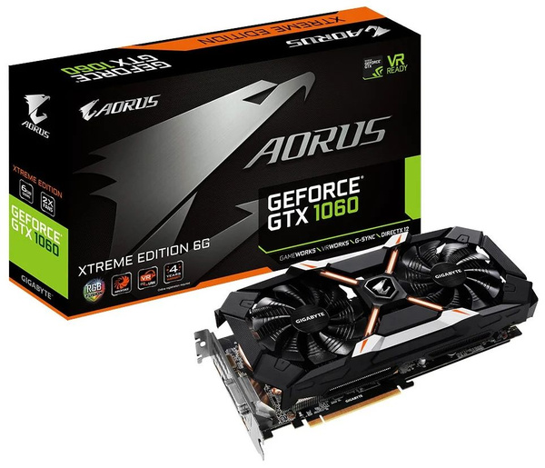 Видеокарта Gigabyte GeForce GTX 1060, 6 ГБ PCI Express 4.0 PCI-E ...