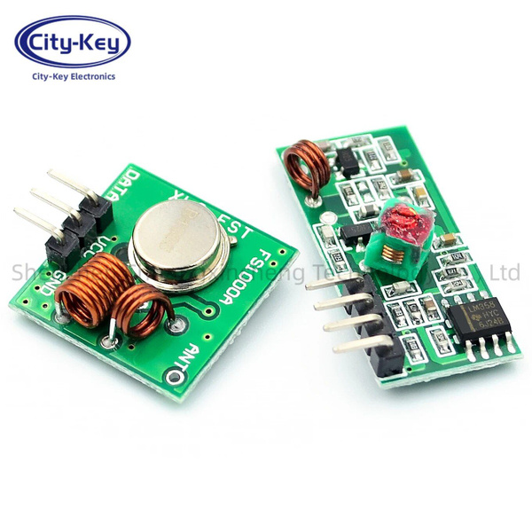 Модуль радиочастотного приемника и плата модуля передатчика Обычная ...