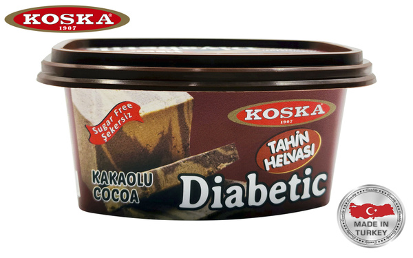 Халва кунжутная с какао (без сахара) для диабетиков и ПП, "Koska ...
