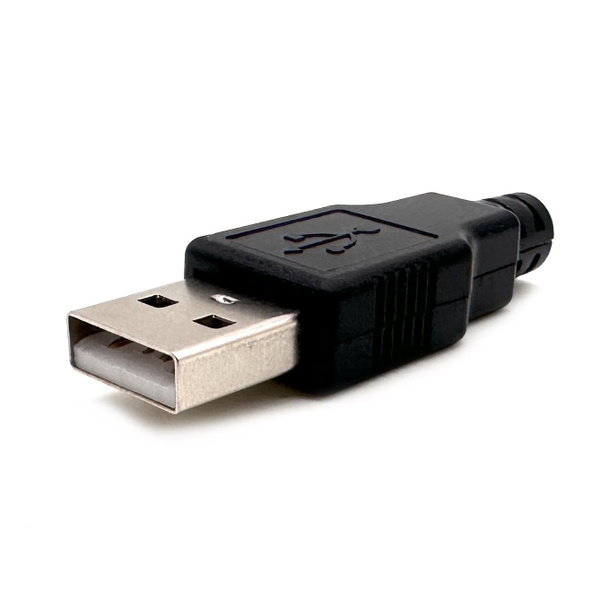 Разьем USB 2.0 штекер на кабель, разборный корпус - купить с доставкой ...