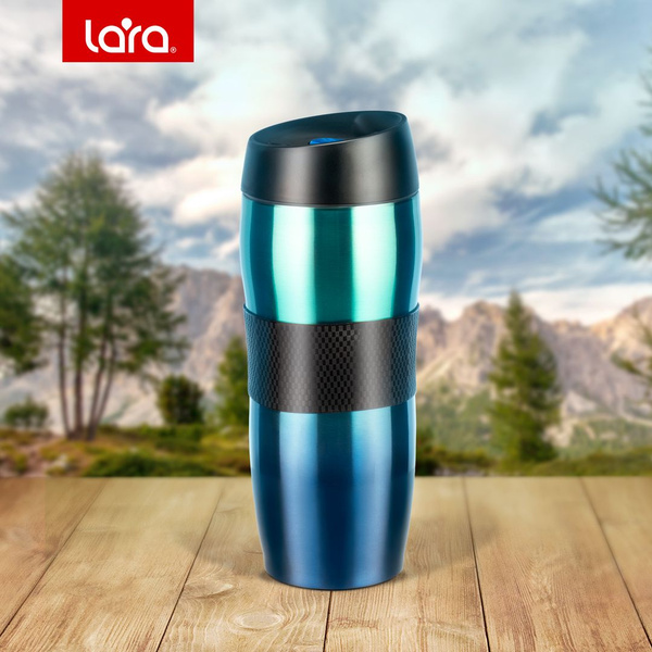 Термокружка LARA LR04-24 Aqua, 380 мл, для горячих и холодных напитков ...