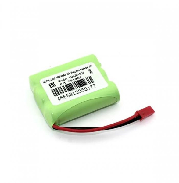 Аккумулятор / батарея Ni-Cd 3.6V 1800mAh AA Flatpack разъем JST ...