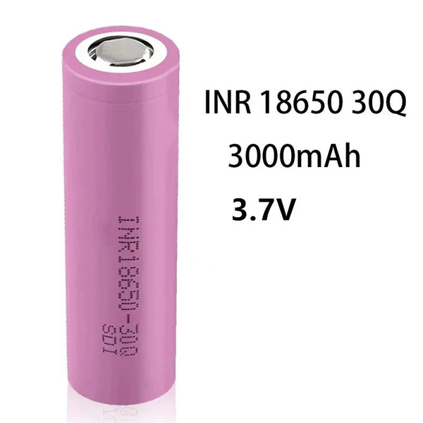Аккумулятор INR 18650 3.7V 3000mAh INR18650 Ион лития 30Q может быть ...