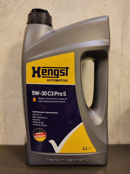 Масло моторное Hengst 5W-30 Синтетическое - купить в интернет-магазине ...