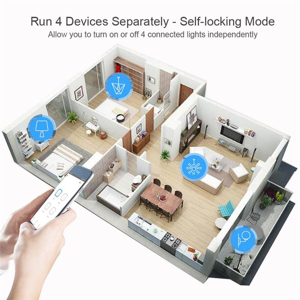 Tuya Smart Switch Wi-Fi Switch DIY Timer AC/DC 7-32V 4CH RF Smartlife ...