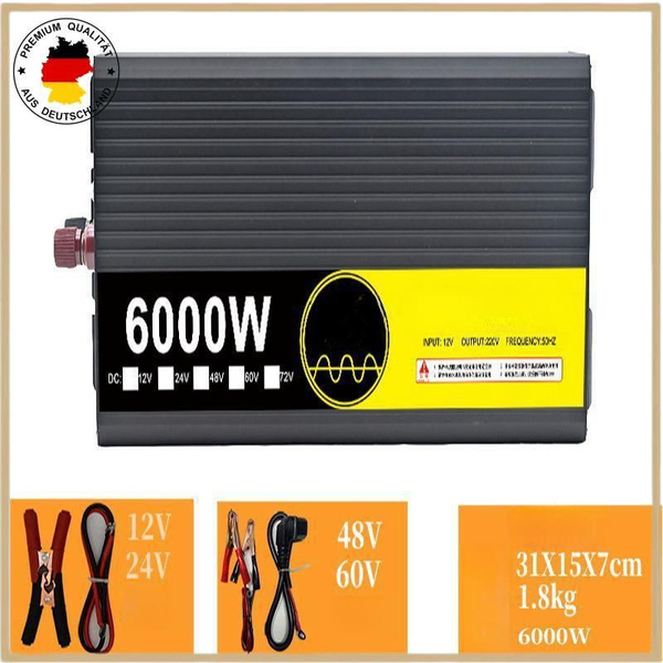 Чистая синусоида Инвертор автомобильный 12В- 220В, 6000 Вт ...