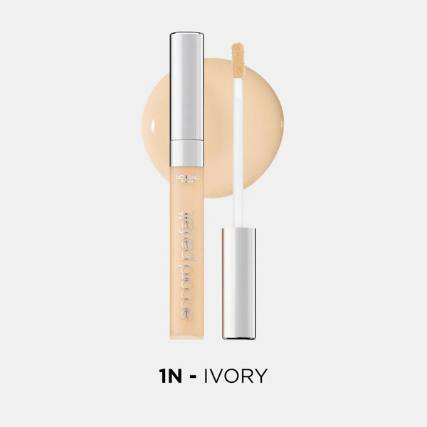 L'Oreal Paris Консилер для лица Alliance Perfect, тон 1.N Ivory, 6.8 мл ...