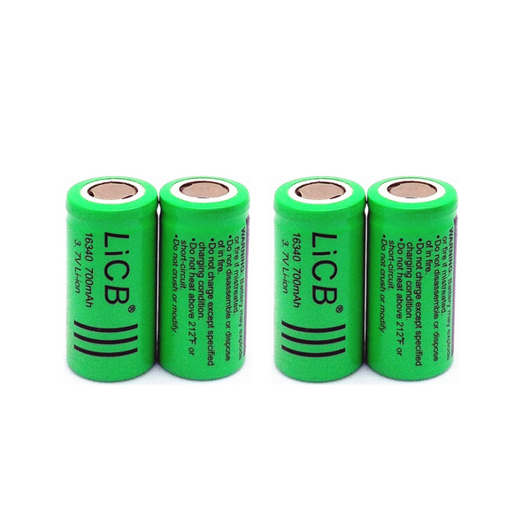 Аккумулятор 16340 Li-ion 700mAh 3A 3.7V ( RCR123A, SF123A ) - купить с ...