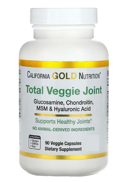 California Gold Nutrition Total Veggie Joint Support Formula с глюкозамином хондроитином МСМ