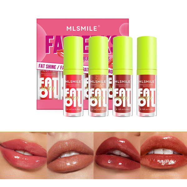 Fit Colors Plumping Lip Gloss Набор блесков для увеличения губ, 4 штх4 ...