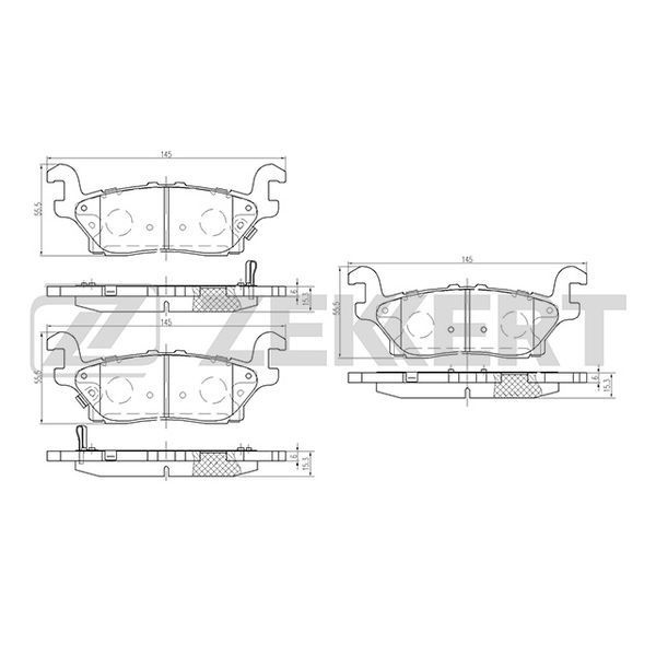 Колодки тормозные Zekkert BS1052 - купить по низким ценам в интернет ...