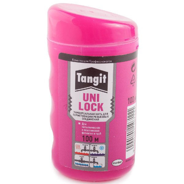 Нить (нитка) сантехническая 100м монтажная Henkel Tangit Uni-Lock, для ...