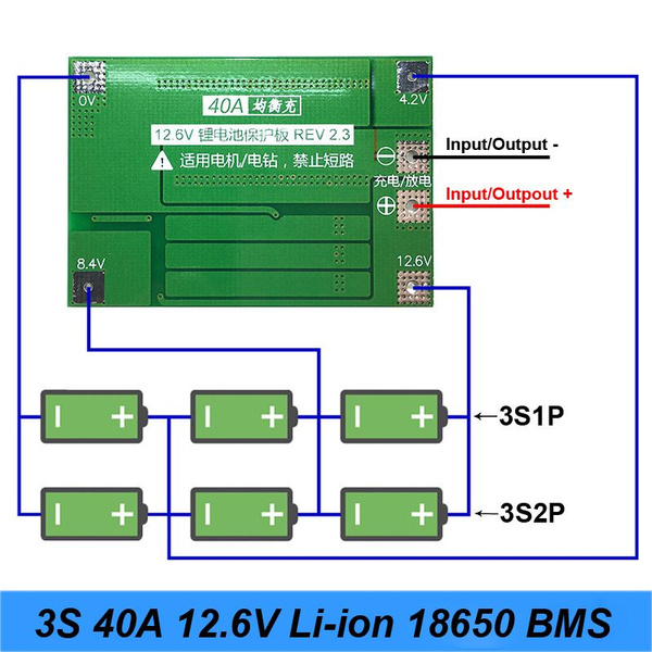 Схема платы аккумулятора li ion 12v