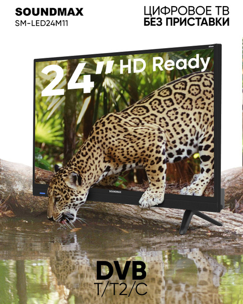 Купить телевизор Soundmax SM-LED24M11(черный) 24" - купить с доставкой ...