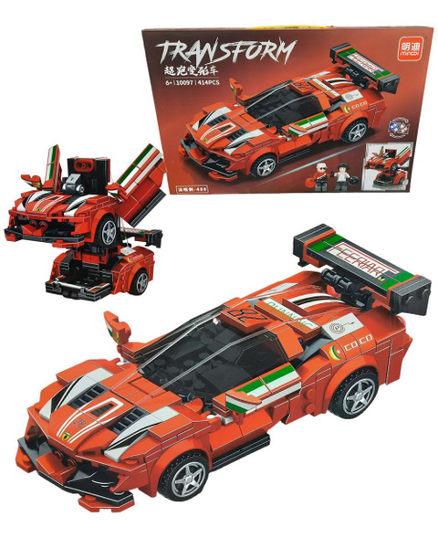 Конструктор / Трансформер "Красный Спорткар" - 414 деталей / машина ...