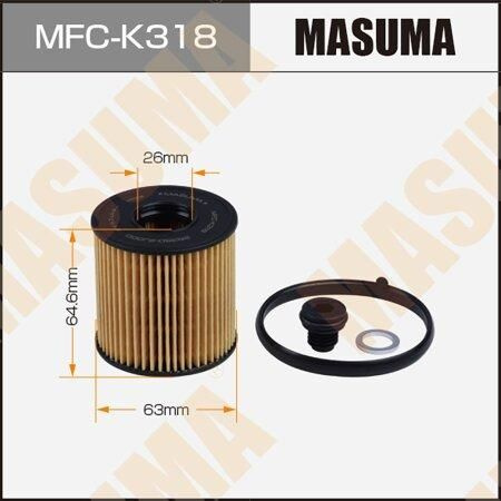 Фильтр масляный Masuma MFC-K318 - купить по выгодным ценам в интернет ...