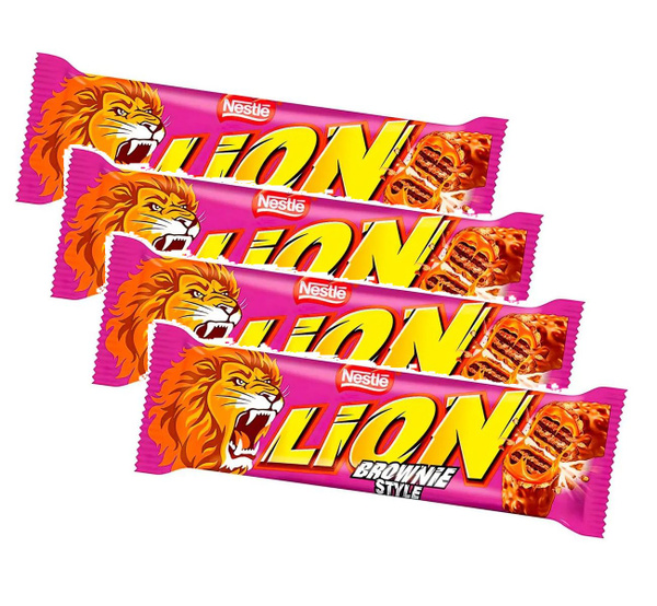 Шоколадный батончик Nestle LION brownie 40 гр х 4 шт - купить с ...