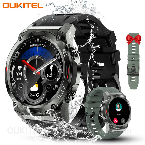 Oukitel Умные часы BT50 Водонепроницаемые ip68 с функцией телефона, 1 ...