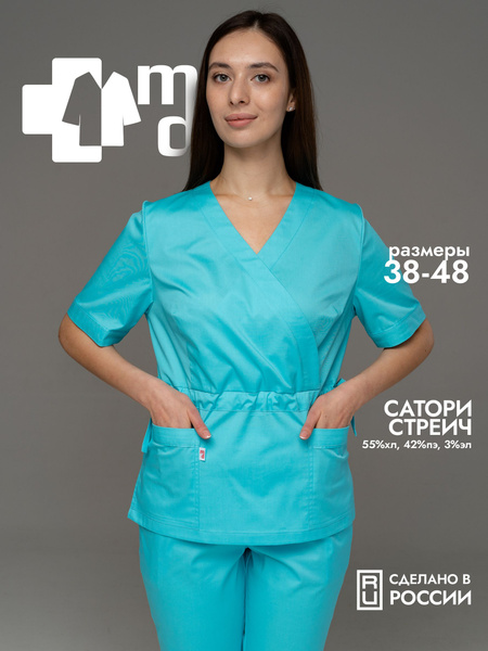 Блуза медицинская женская med-dress / Спецодежда для медицинского ...