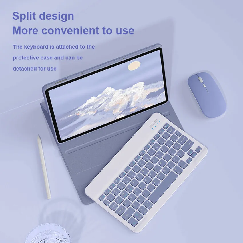 Чехол-клавиатура для Xiaomi Redmi Pad 10.6" 2022 с клавиатурой и мышью ...