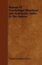 Manual Of Conchology; Structural And Systematic. Index To The Helices - George Washington Tryon