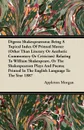 Digesta Shakespeareana; Being A Topical Index Of Printed Matter (Other Than Literary Or Aesthetic Commentary Or Criticism) Relating To William Shakespeare, Or The Shakespearean Plays And Poems; Printed In The English Language To The Year 1887 - Appleton Morgan