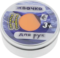 1toy Жвачка для рук, 80гр, светится в темноте, упаковка -   ...