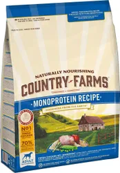 Корм сухой Country Farms, монопротеиновый, полнорационный, для взрослых собак, с высоким содержанием курицы, 2,5   ...
