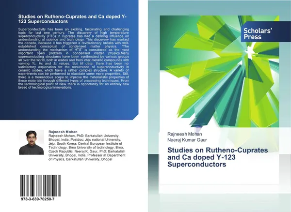 Обложка книги Studies on Rutheno-Cuprates and Ca doped Y-123 Superconductors, Rajneesh Mohan and Neeraj Kumar Gaur