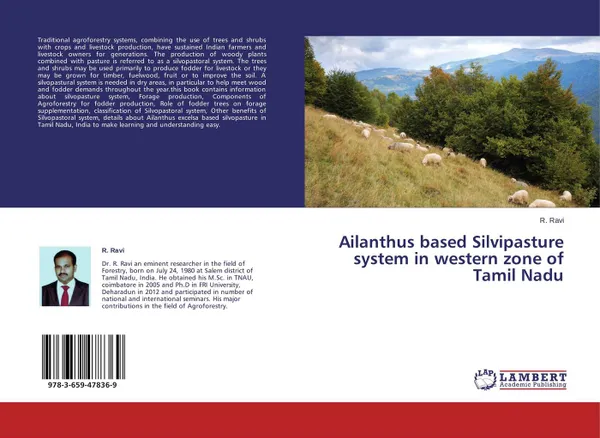 Обложка книги Ailanthus based Silvipasture system in western zone of Tamil Nadu, R. Ravi