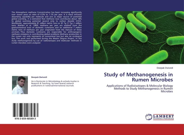 Обложка книги Study of Methanogenesis in Rumen Microbes, Deepak Dwivedi