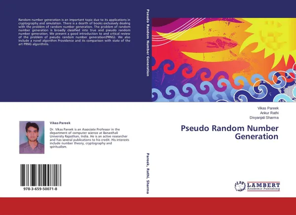 Обложка книги Pseudo Random Number Generation, Vikas Pareek,Ankur Rathi and Divyanjali Sharma