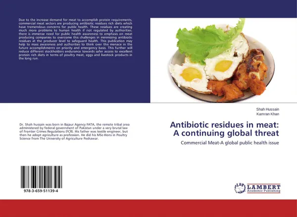 Обложка книги Antibiotic residues in meat: A continuing global threat, Shah Hussain and Kamran Khan